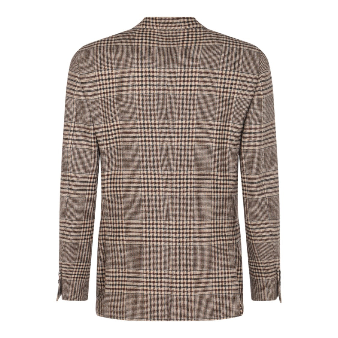 Lardini Tailored Plaid Jacket In Brown