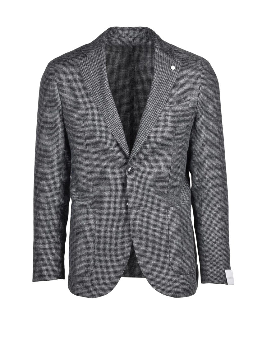 Luigi Bianchi Linen Wool Jacket - Grey