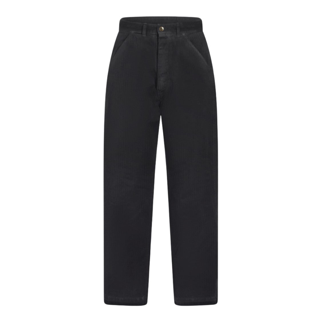 Maison Margiela Straight-Leg Trousers With High Waist And Textured Fabric