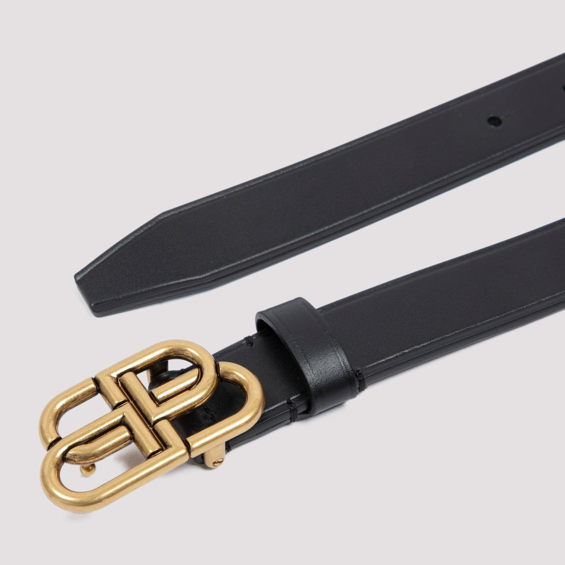 Balenciaga Black Bb Thin Belt