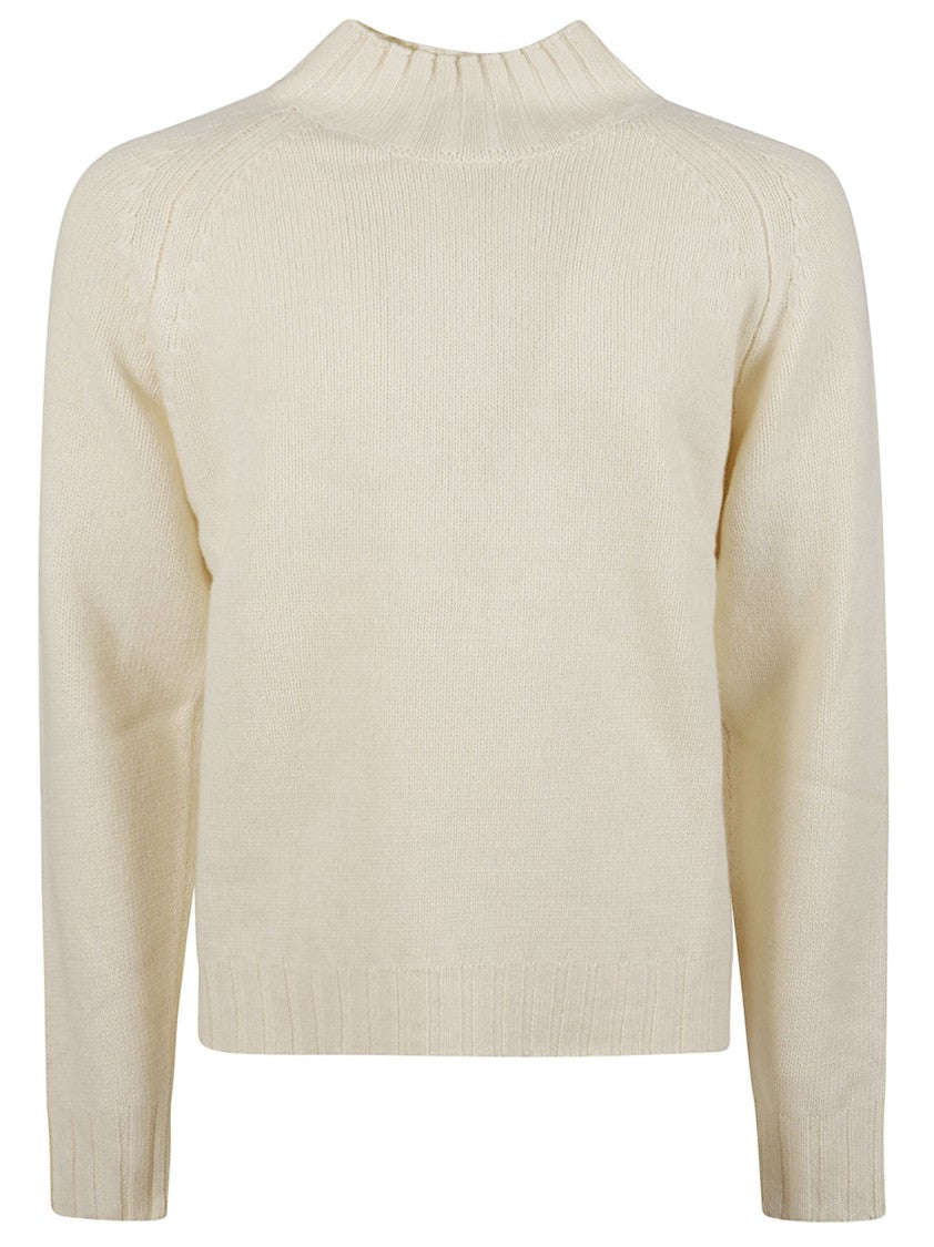 Aragona Raglan Sleeve Pure Cashmere Turtleneck Sweater