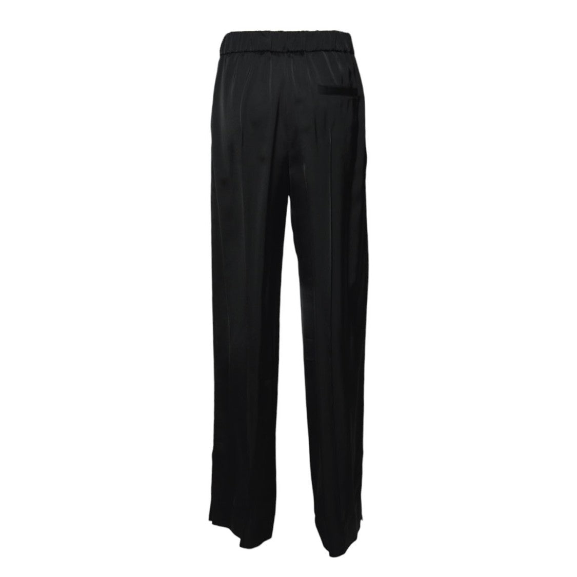 Jil Sander Black Viscose Satin Flare Trousers