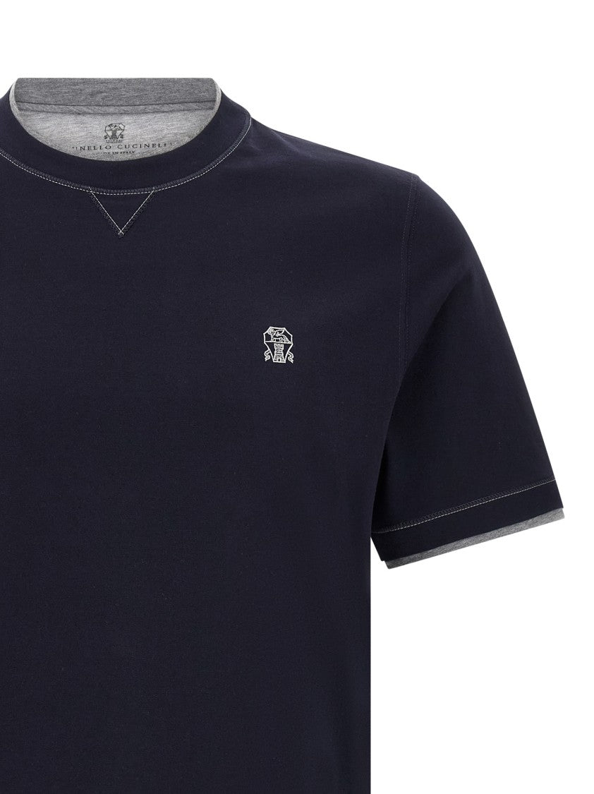 Brunello Cucinelli Double Layer T-Shirt