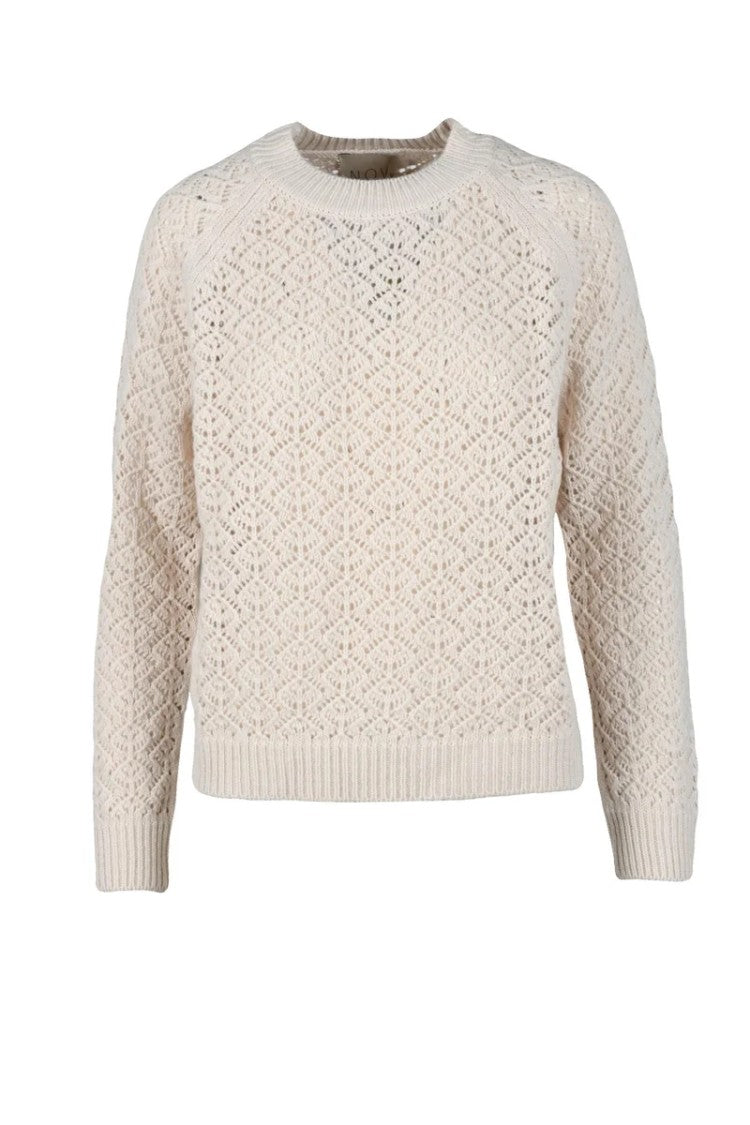 N.O.W. Andrea Rosati Cashmere Blend Sweater - Cream