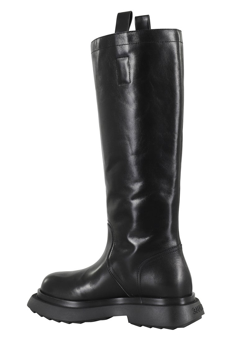 3Juin Tall Leather Saddle Boots