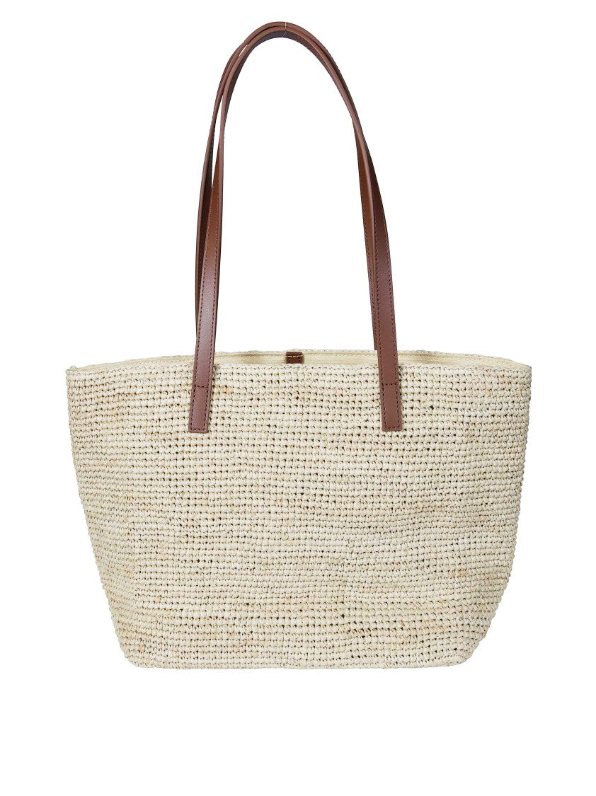 Mc2 Saint Barth Raffia City Mini Sea Charm Tote Bag