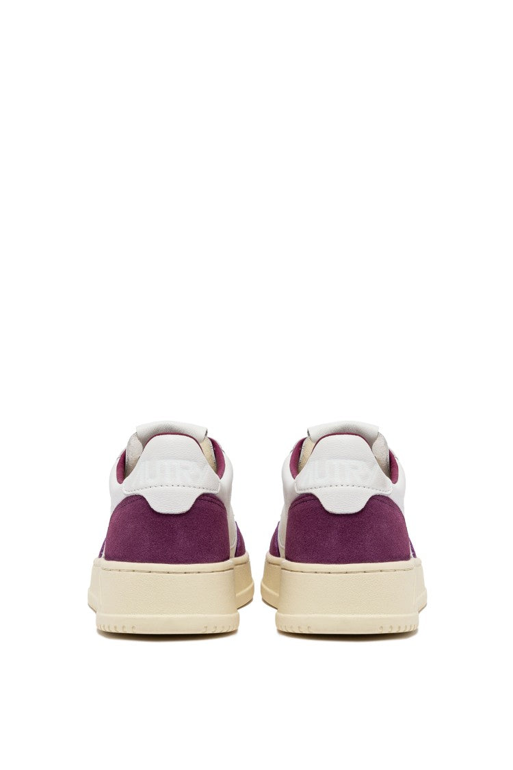 Autry Medalist Goat Leather & Suede Fuchsia Sneakers
