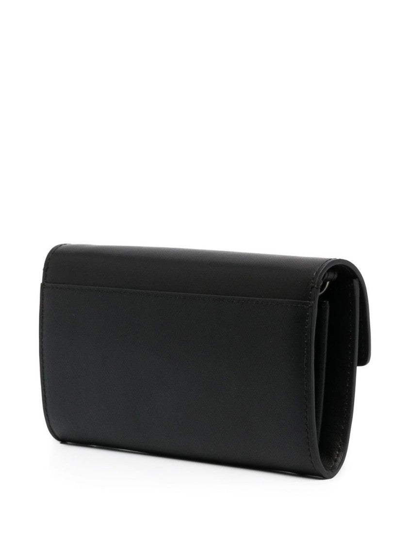 Pinko Black Logo Plaque Wallet