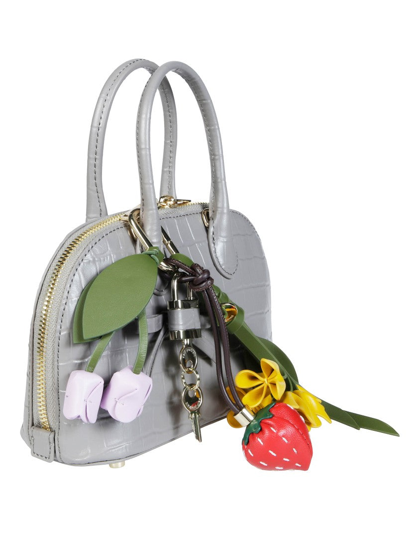 Self-Portrait Croc-Embossed Leather Toast Mini Bag