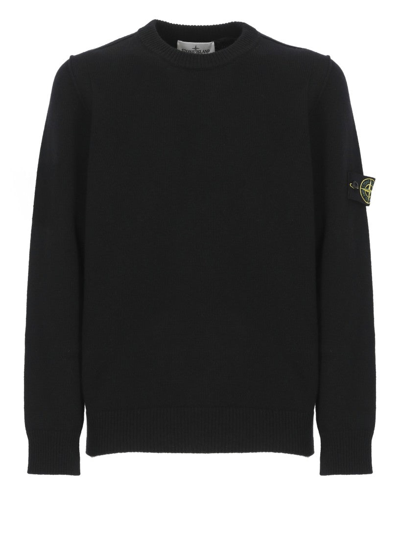 Stone Island All-Over Ribbed Wool Sweater