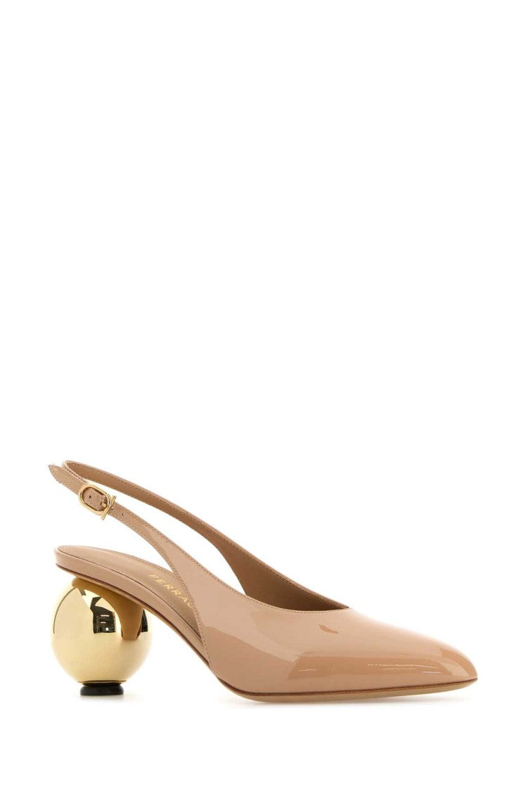 Salvatore Ferragamo Skin Pink Leather Tessie 70 Pumps
