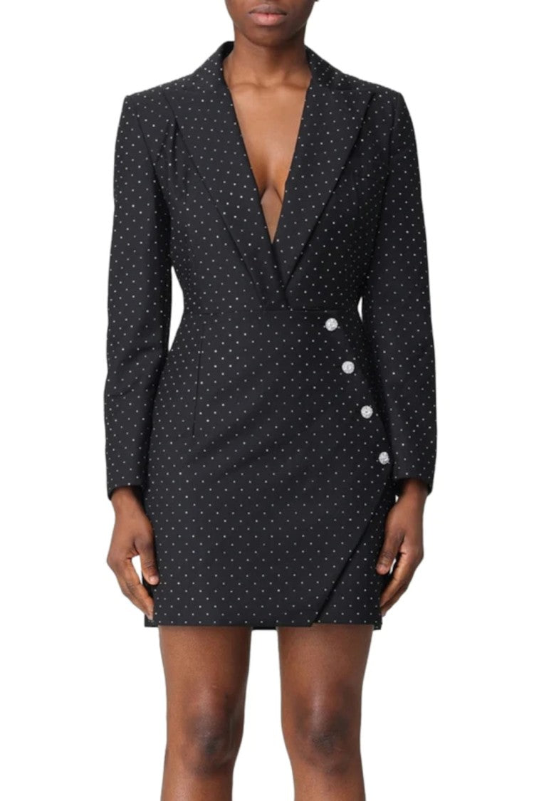 Simona Corsellini Tailored Mini Dress With Deep V-Neck