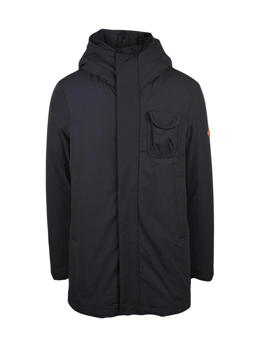 Dekker Padded Black Casual Jacket With Removable Inner Layer