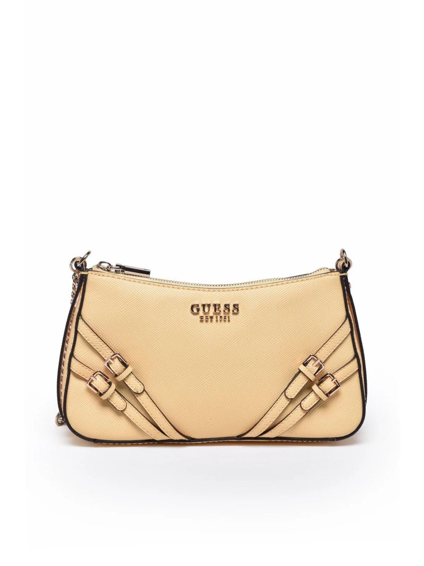 Guess Yellow Polyurethane Chain Shoulder Bag