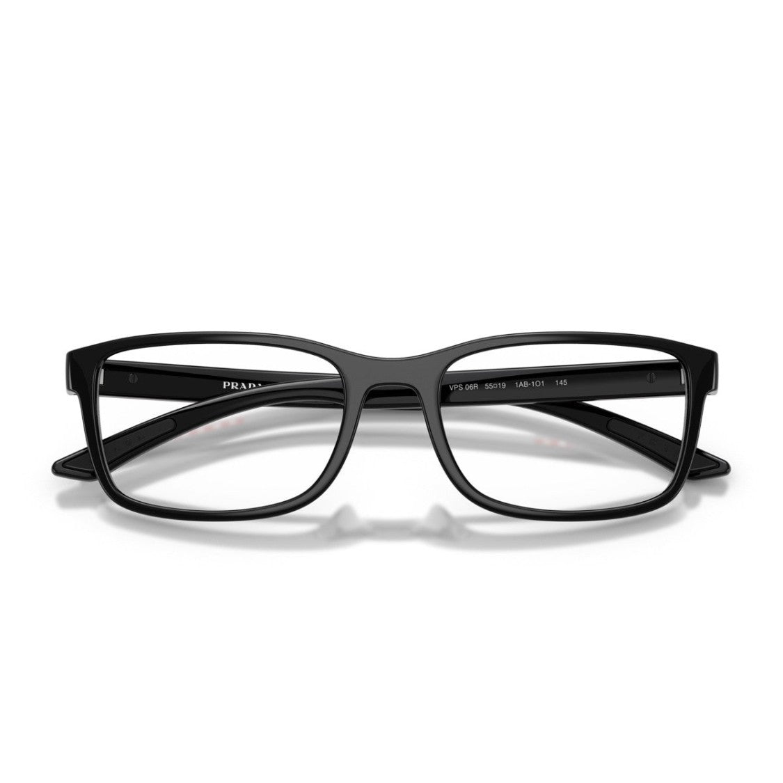 Prada Linea Rossa Black Ps 06Rv Propionate Rectangular Sunglasses