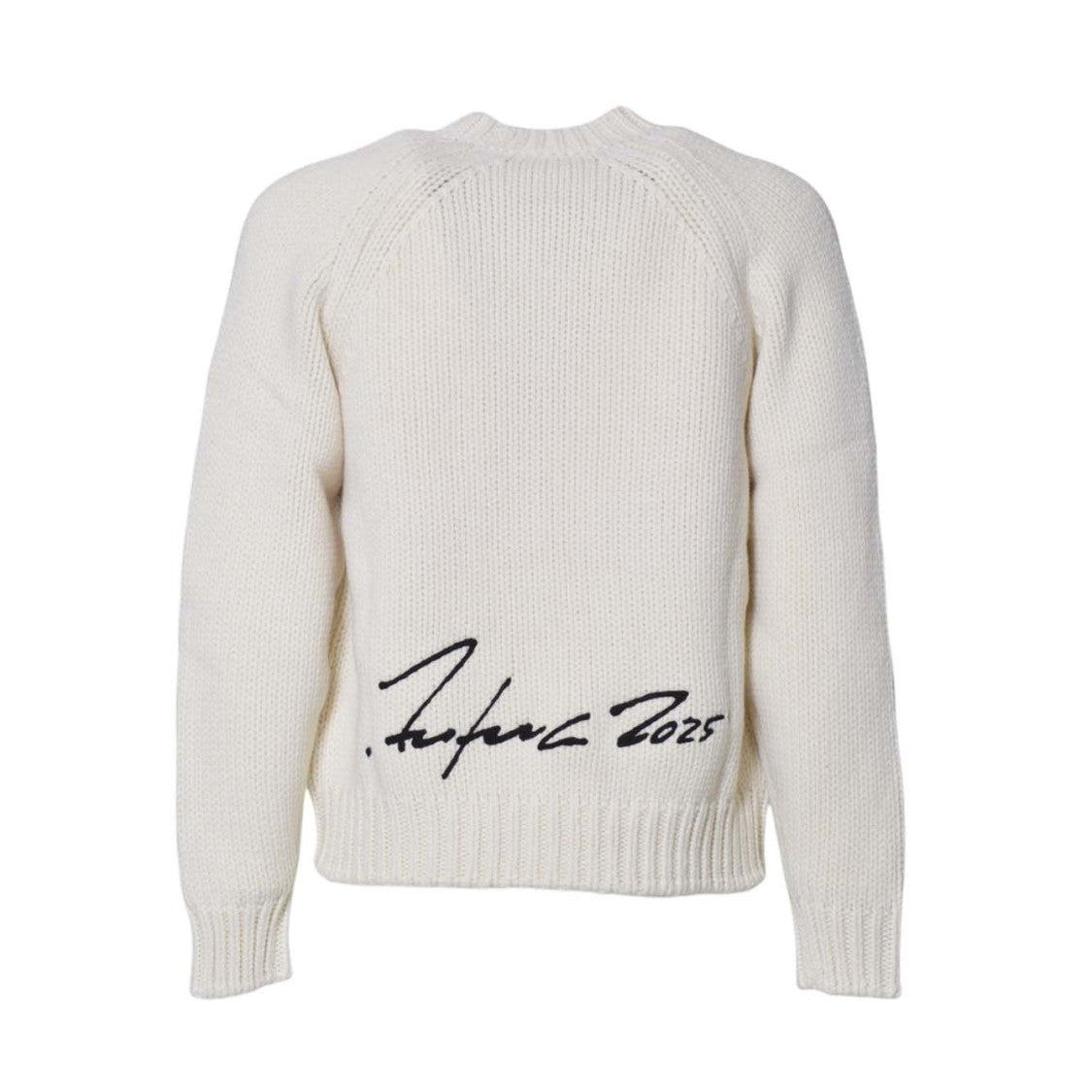 Kenzo Chunky Knit Jumper With Bold Rectangular Patch
