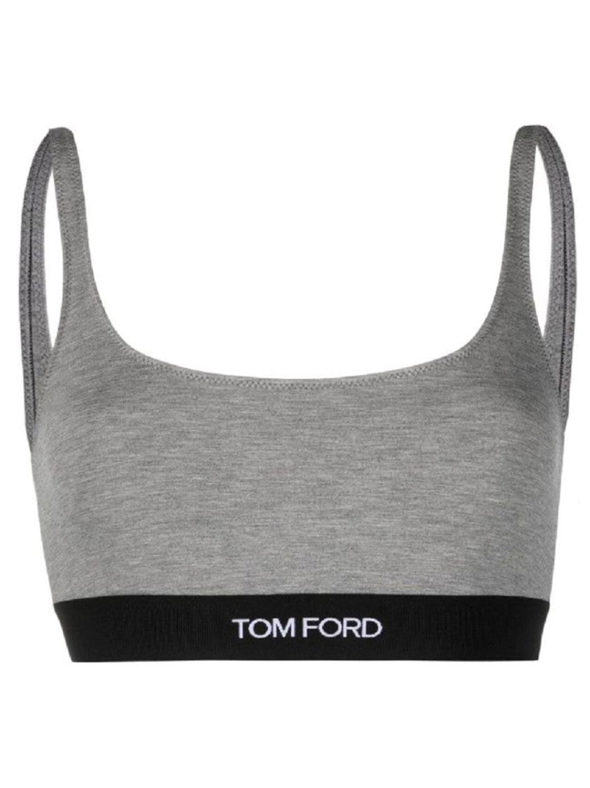 Tom Ford Heathered Grey Modal Bralette