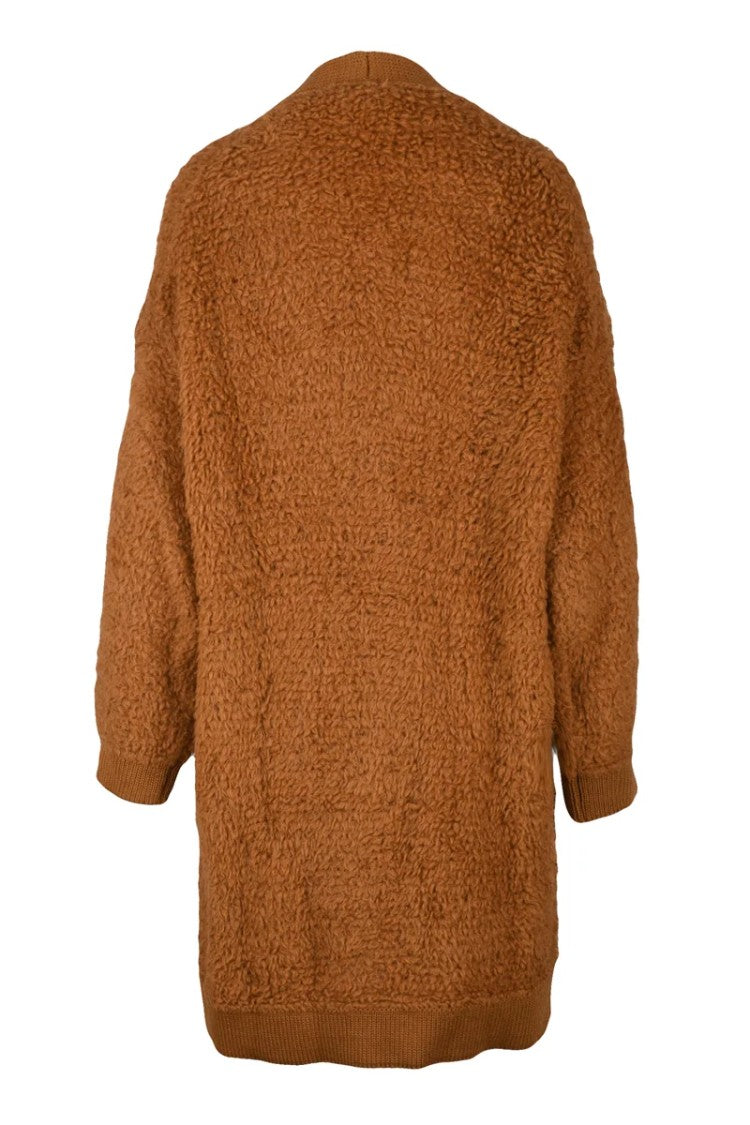 Elisabetta Franchi Wool Coat - Brown