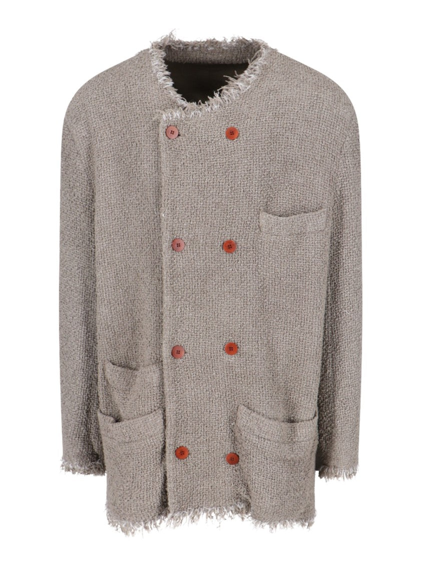 Magliano Double-Breasted Jacket – Taupe