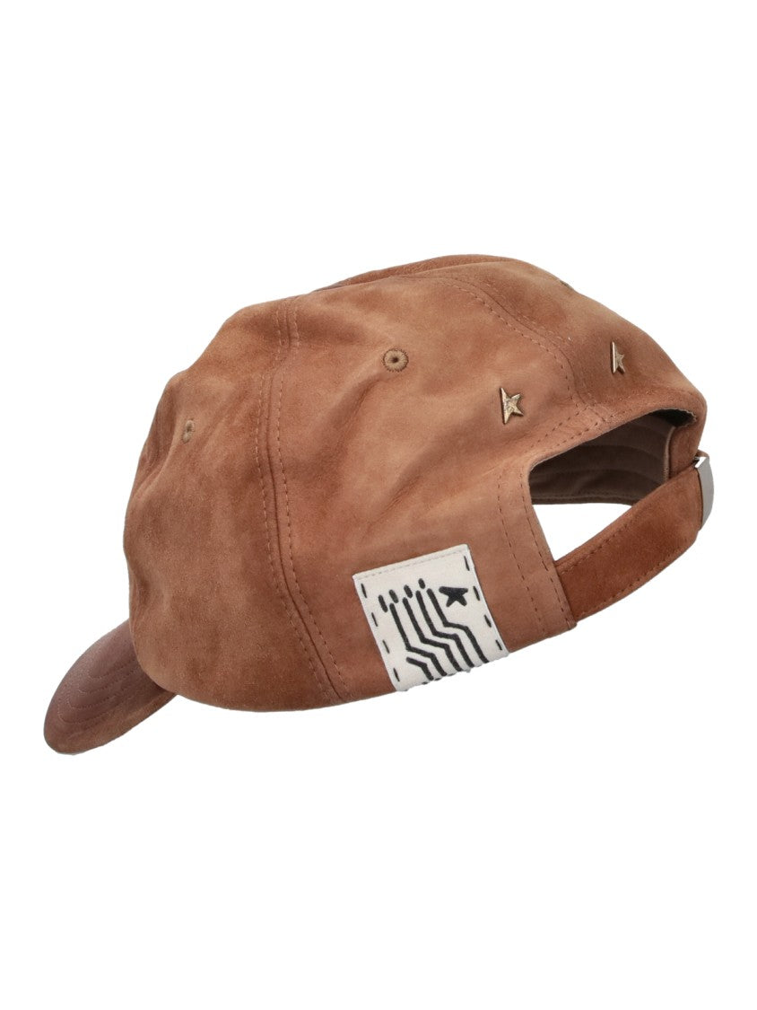 Golden Goose Brown Suede Adjustable Metal Star Hat
