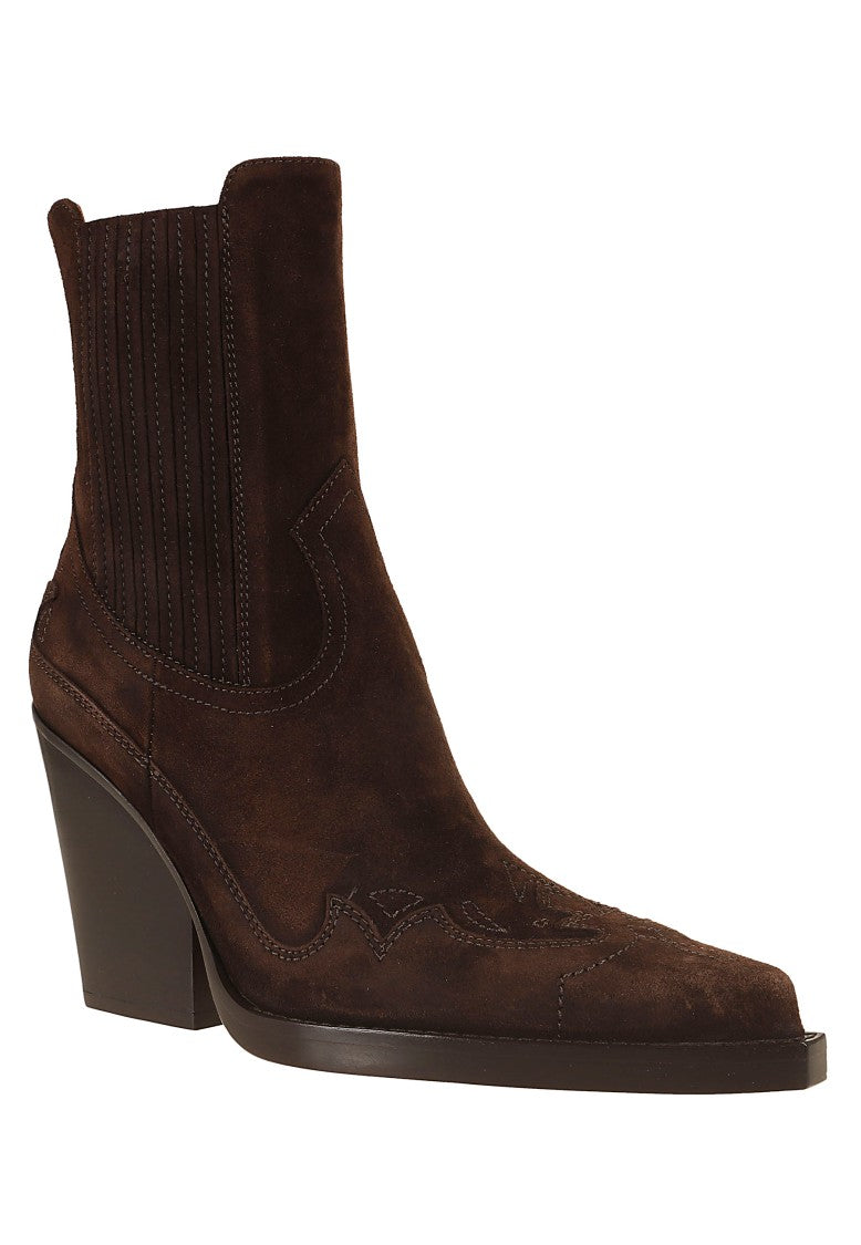 Paris Texas Dallas 100 Western Suede Ankle Boots