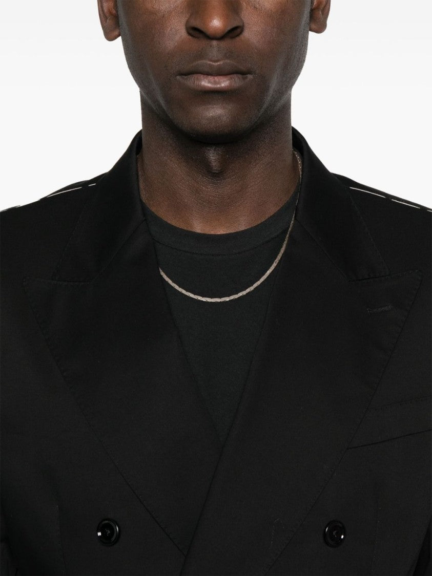 Dolce & Gabbana Double-Breasted Black Jacket With Refined Details