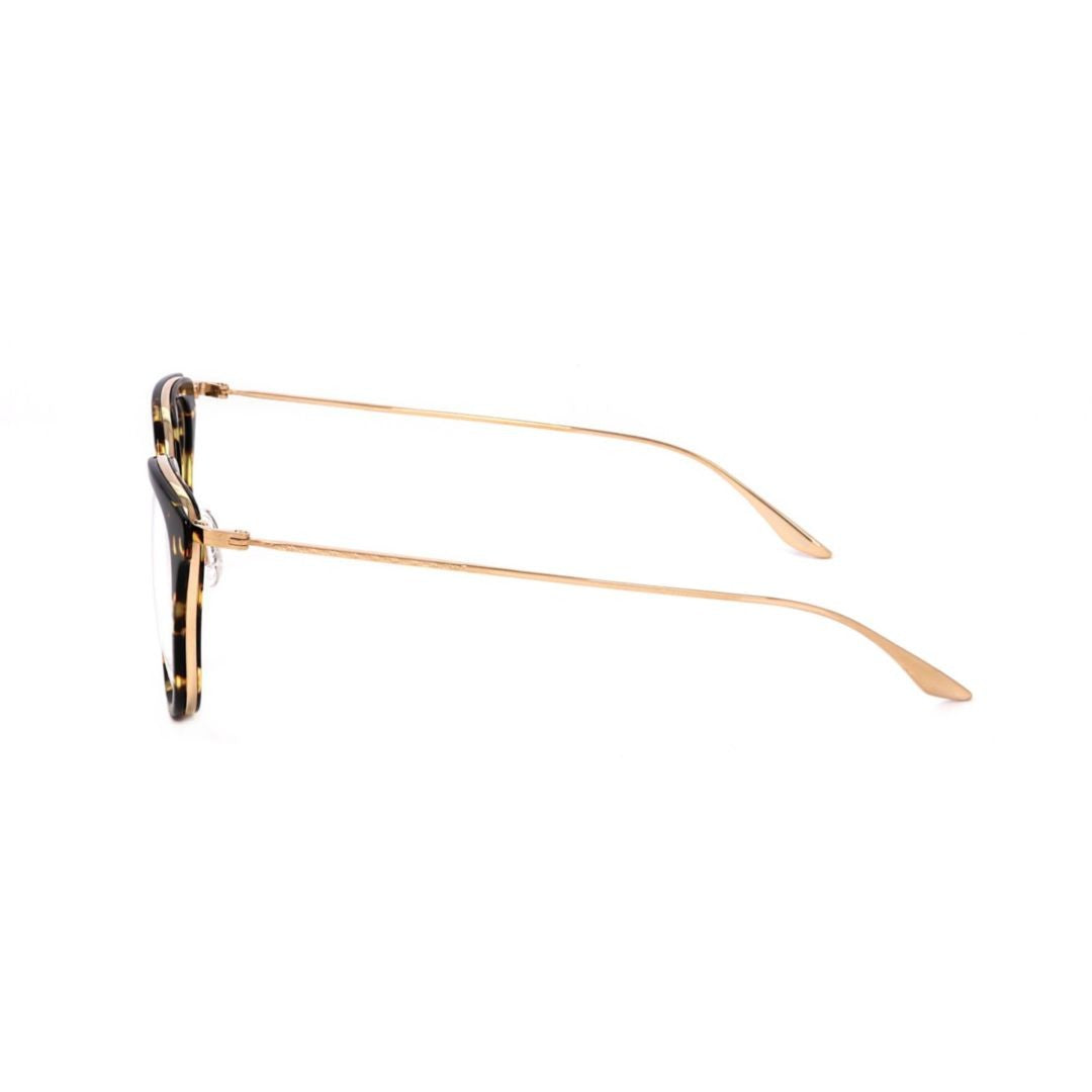 Barton Perreira Bp5091 521Aj Tortoiseshell Patterned Square Eyeglasses With Gold-Tone Temples