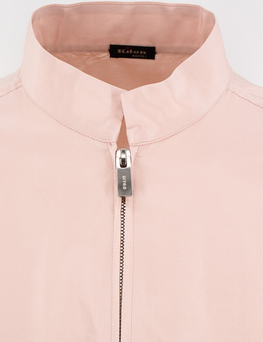 Kiton Rose Bomber Jacket In Cotton-Silk Blend
