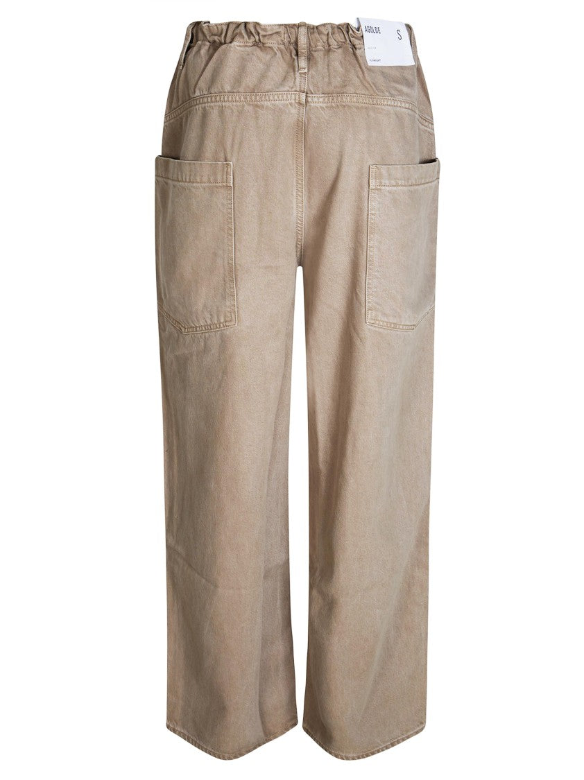 Agolde Relaxed Wide-Leg High-Waist Jeans