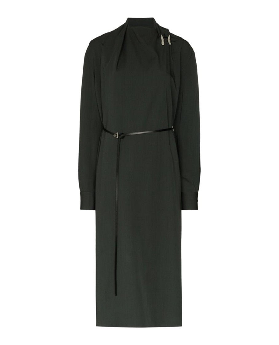 Bottega Veneta Belted Wool Wrap Dress