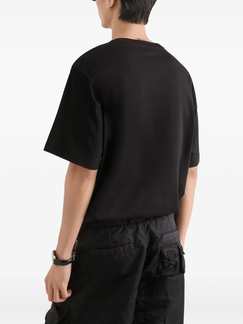 Dolce & Gabbana Black Classic Crew Neck Cotton T-Shirt