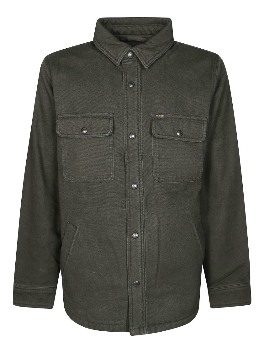 Filson Sturdy Canvas Jacket With Classic Collar And Utility Pockets