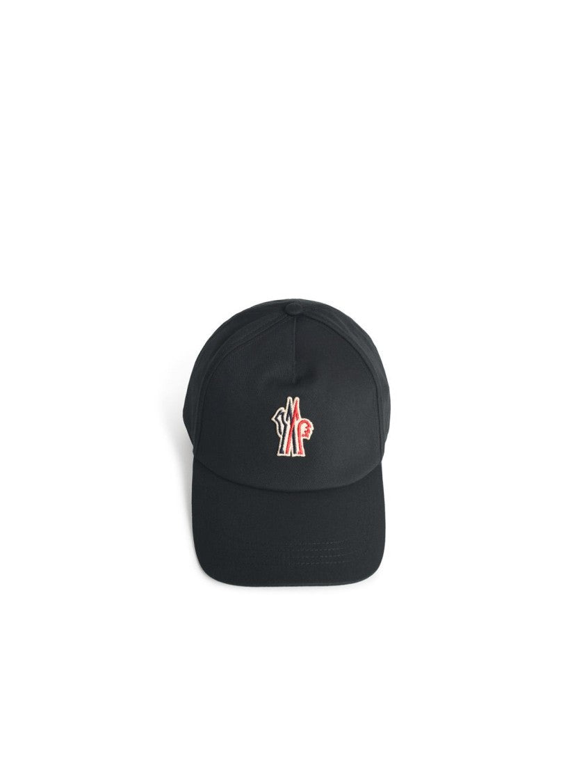 Moncler Grenoble Black Cotton Cap