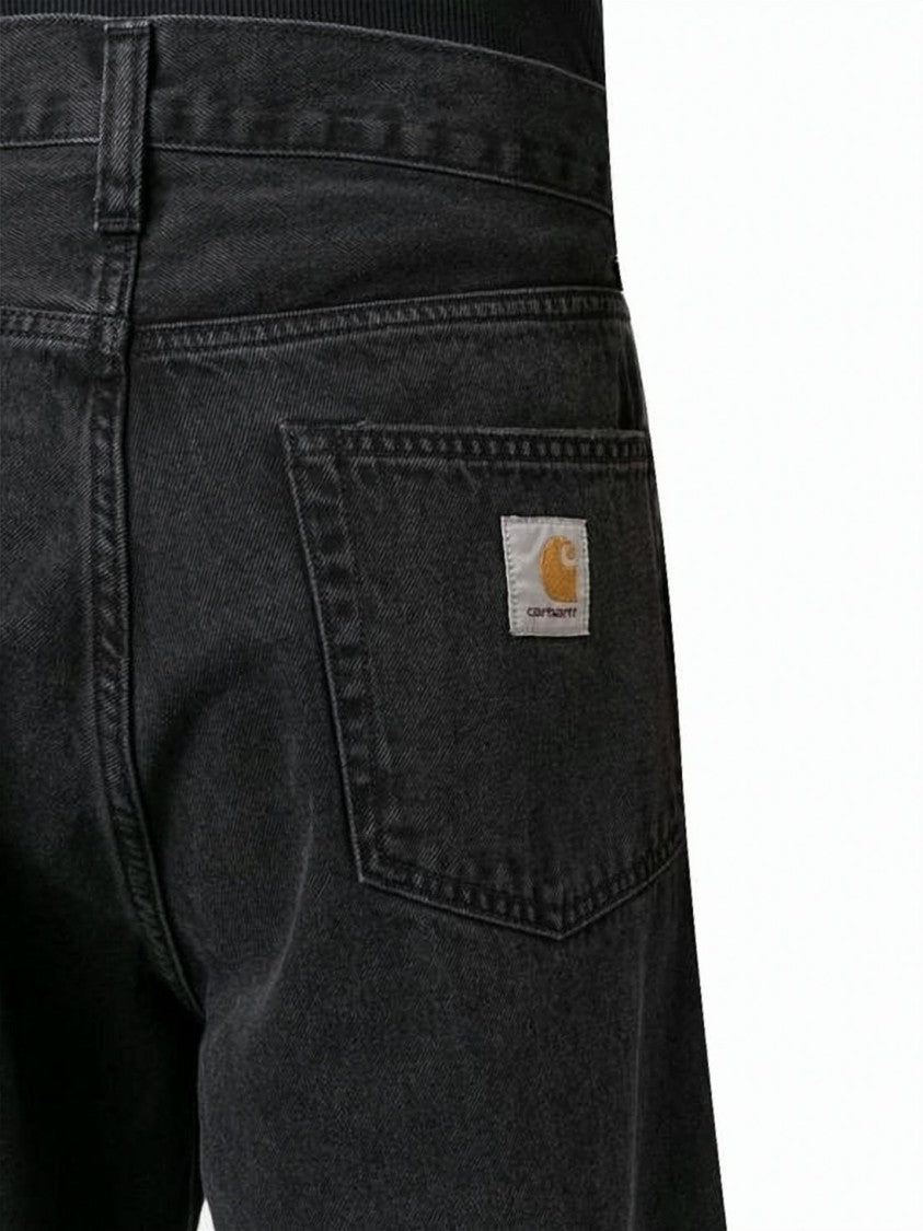 Carhartt Wip Wide-Leg Denim Pants With Classic Five-Pocket Design