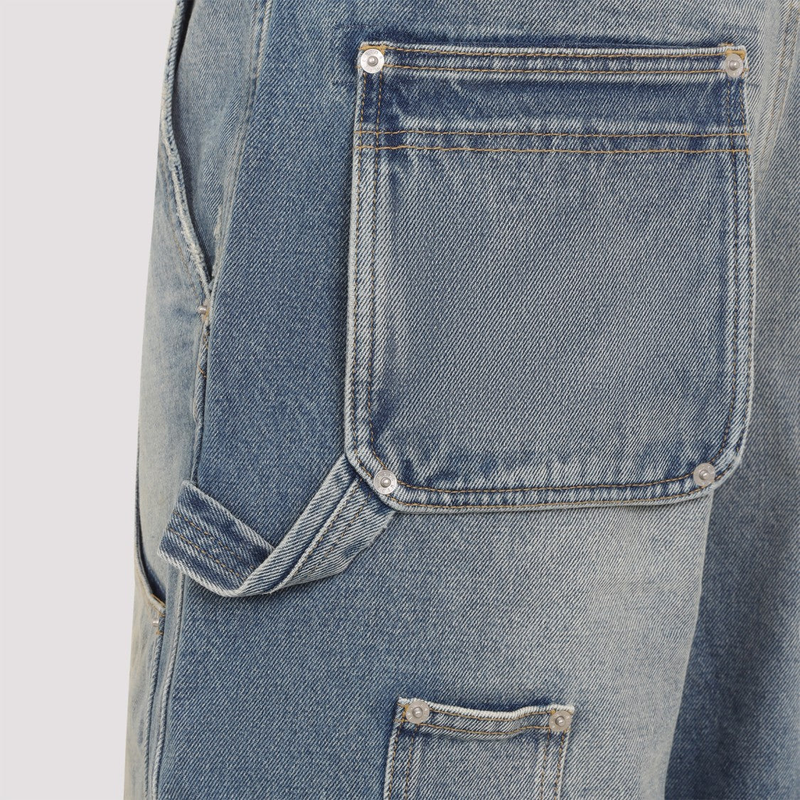 Moschino Blue Relaxed Wide-Leg Jeans