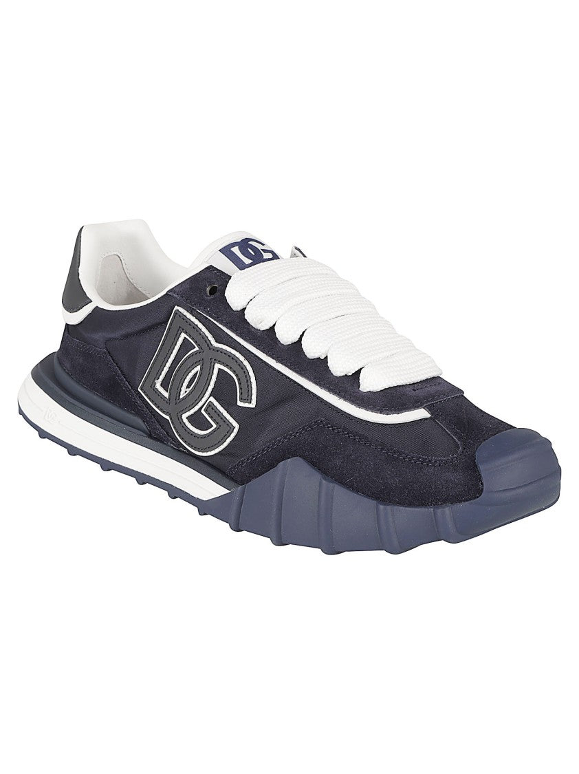 Dolce & Gabbana Low-Top Sneakers With Sculpted Sole And Contrasting Heel Patch