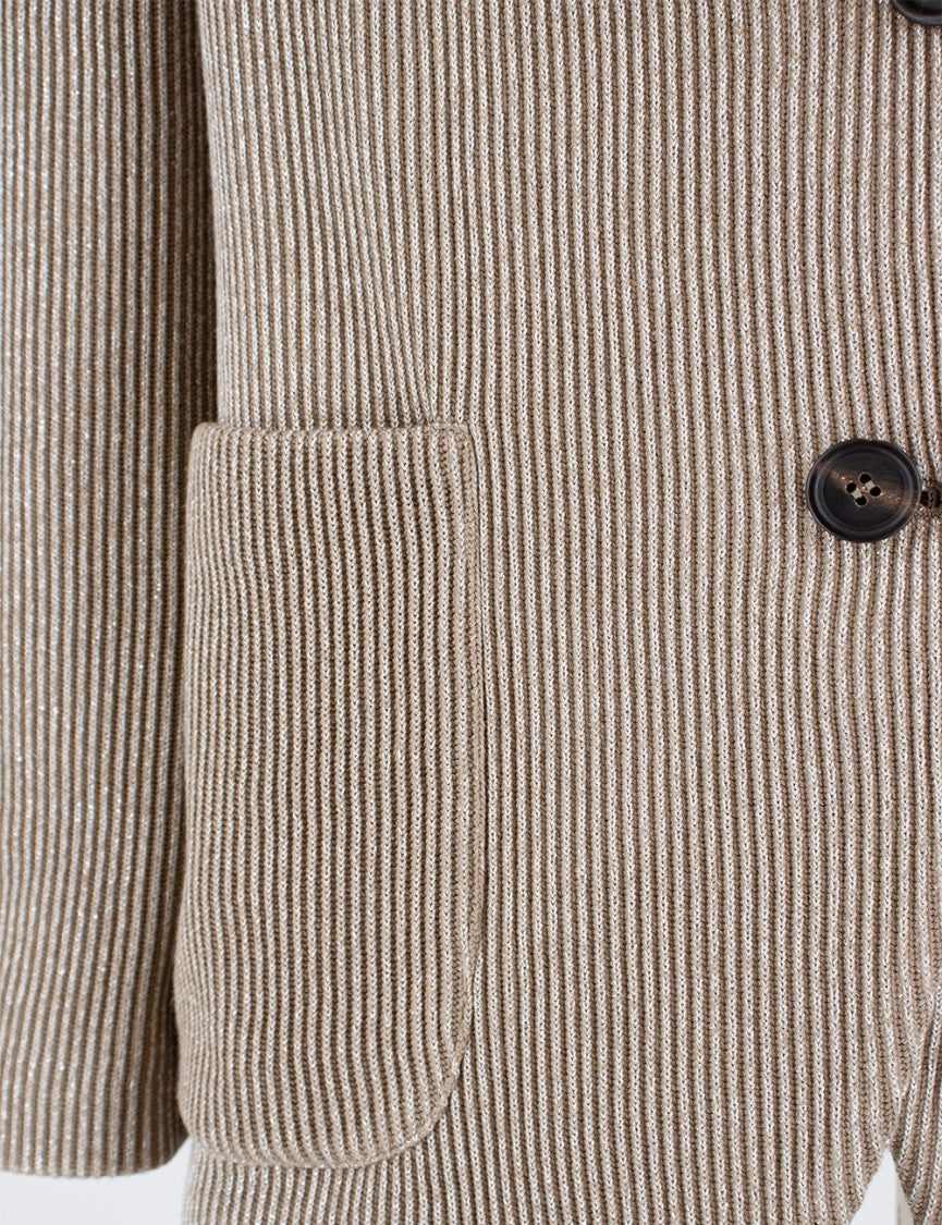 Brunello Cucinelli Cotton And Viscose Knit Jacket