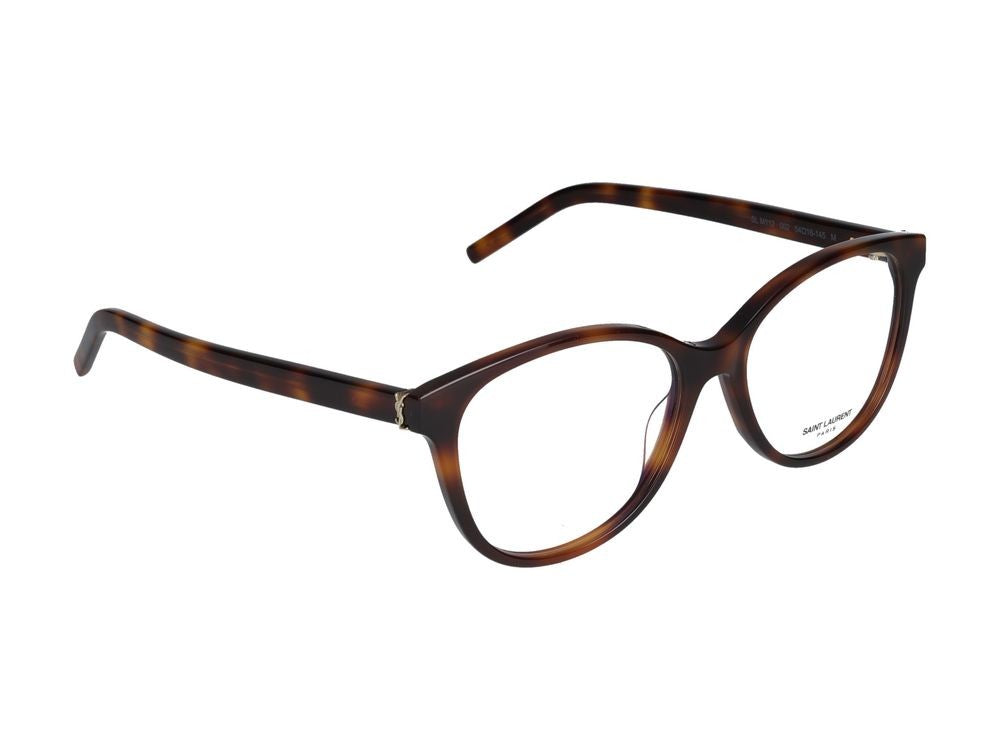 Saint Laurent Havana Oversized Acetate Eyeglasses