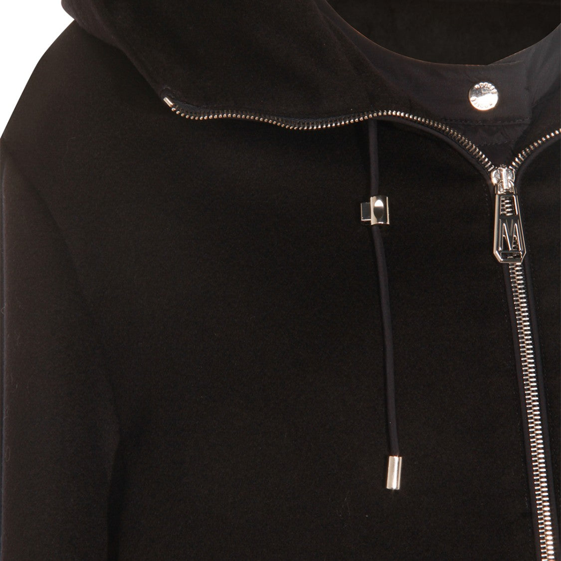 Moorer Navy Wool Down Jacket