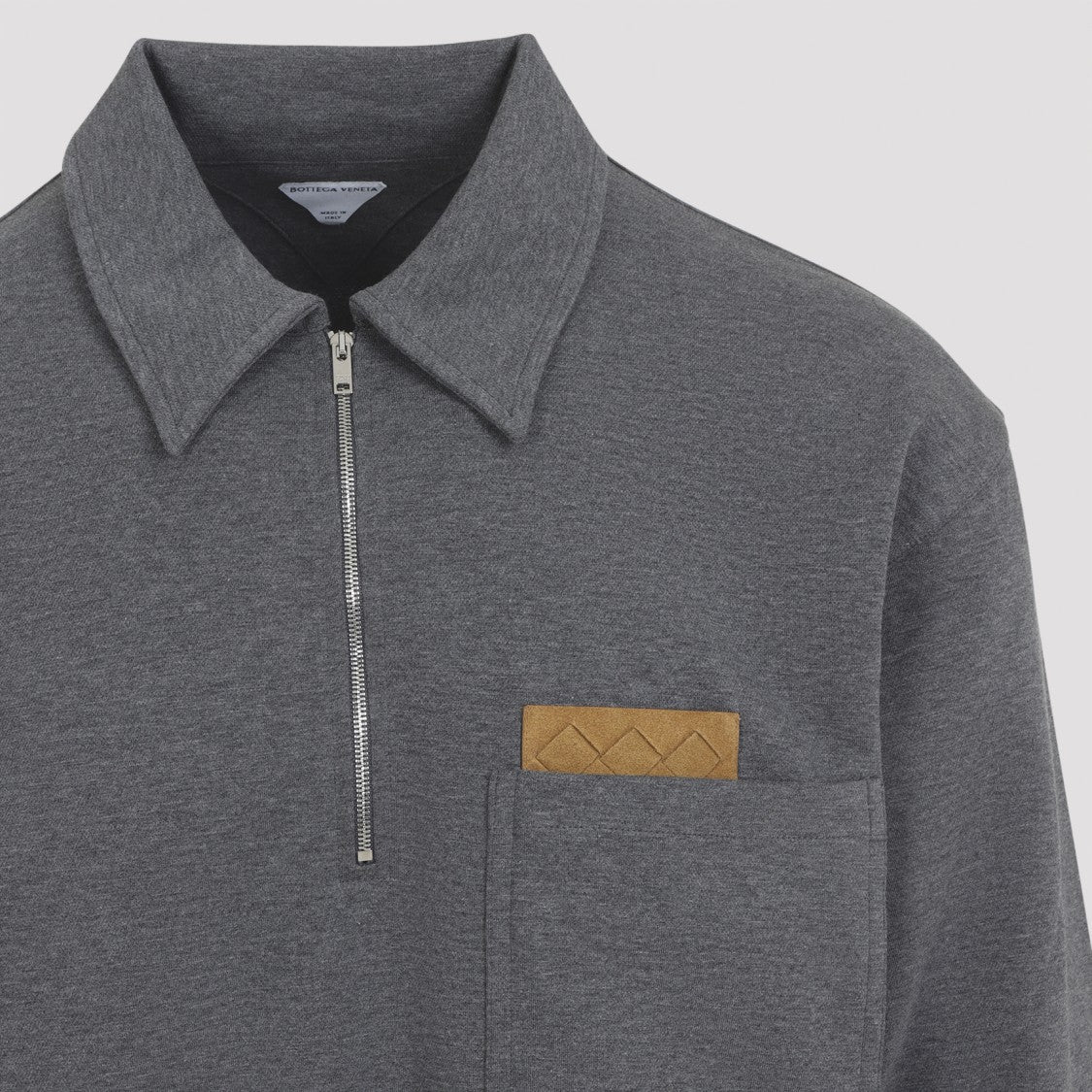 Bottega Veneta Classic Long-Sleeve Grey Shirt