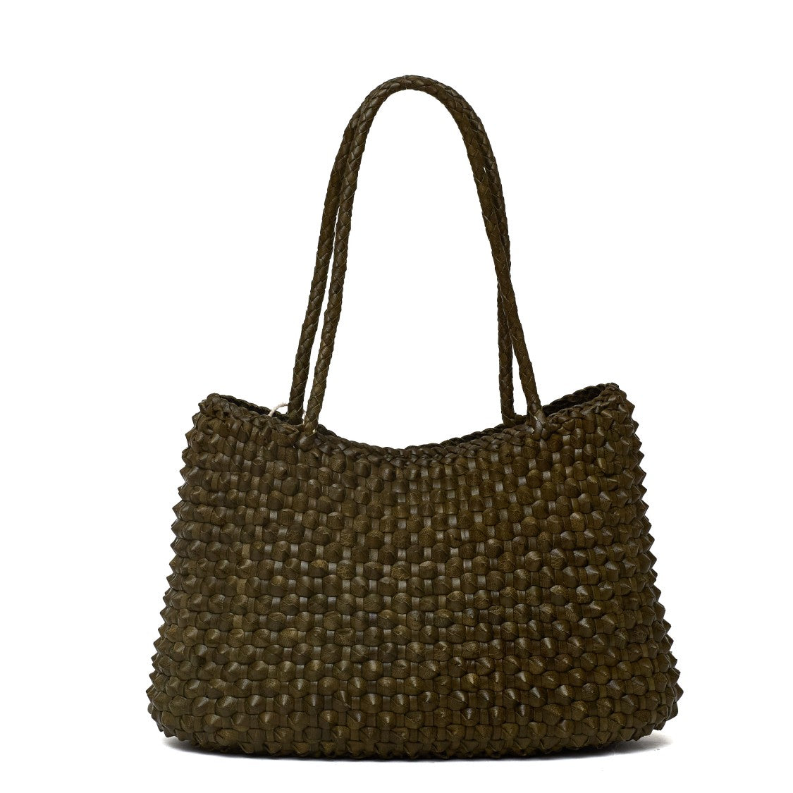 Dragon Diffusion S.Croce Cactus Weave Handwoven Leather Tote Bag