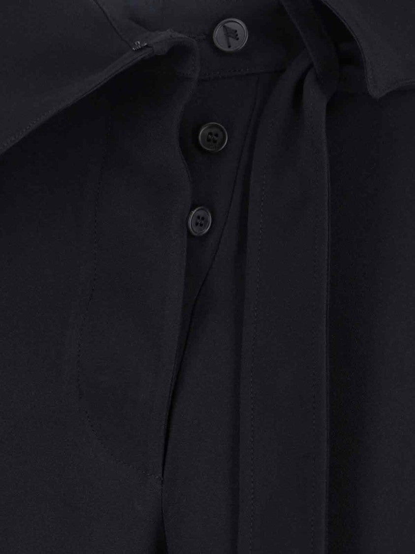 The Attico Cropped Black Trousers With High Waist