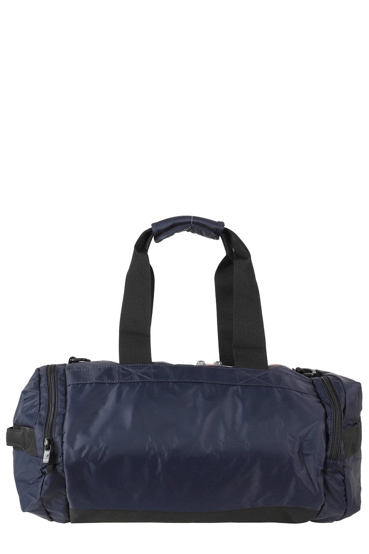 K-Way Blue Mereville S Ribbon Handles Polyester Duffle Bag