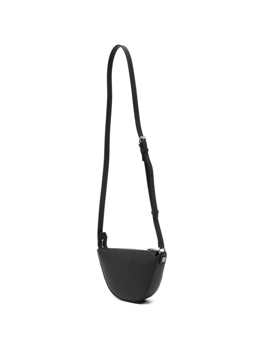 Fendi Black Fendi Melon Full-Grain Leather Mini Bag