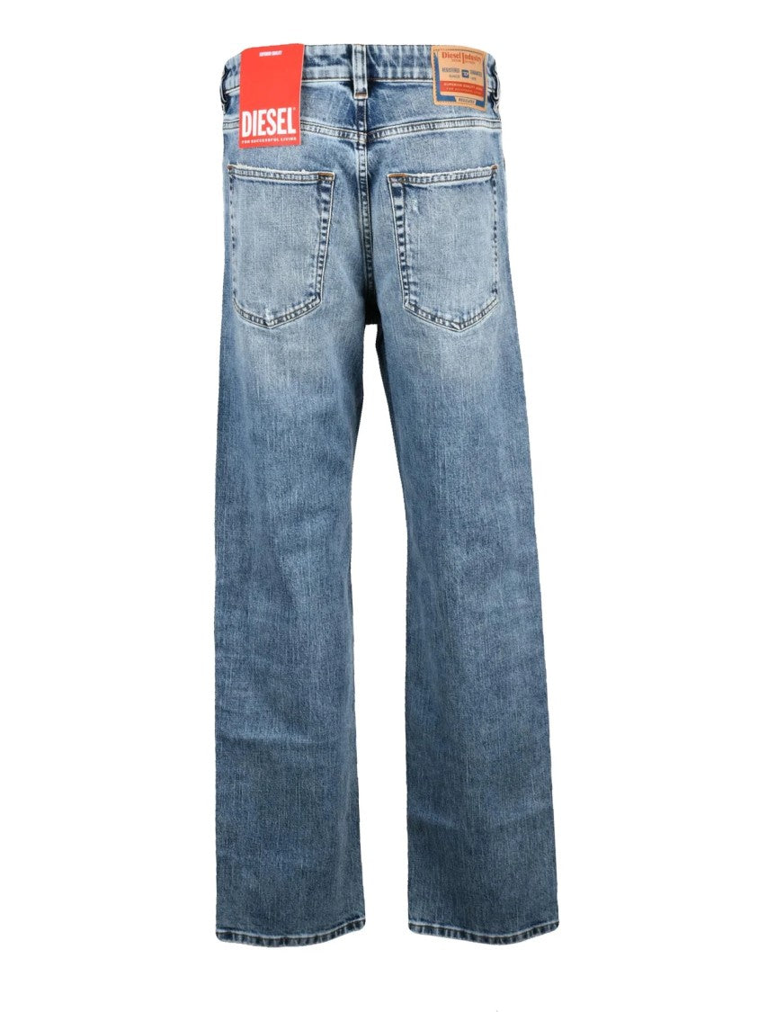 Diesel Blue Cotton-Blend D-Ark Jeans