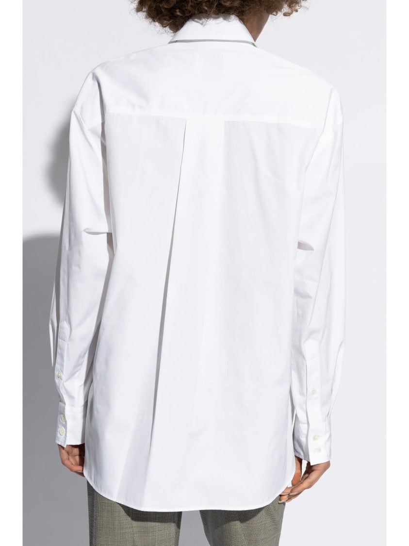 Isabel Marant White Fabriza Pointed Collar Shirt