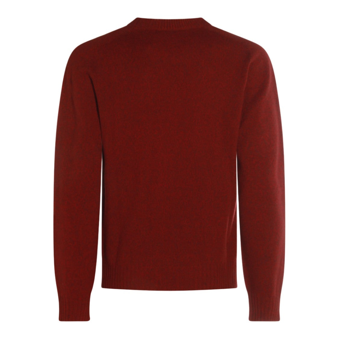 Altea Classic Crew Neck Sweater In Rich Brown