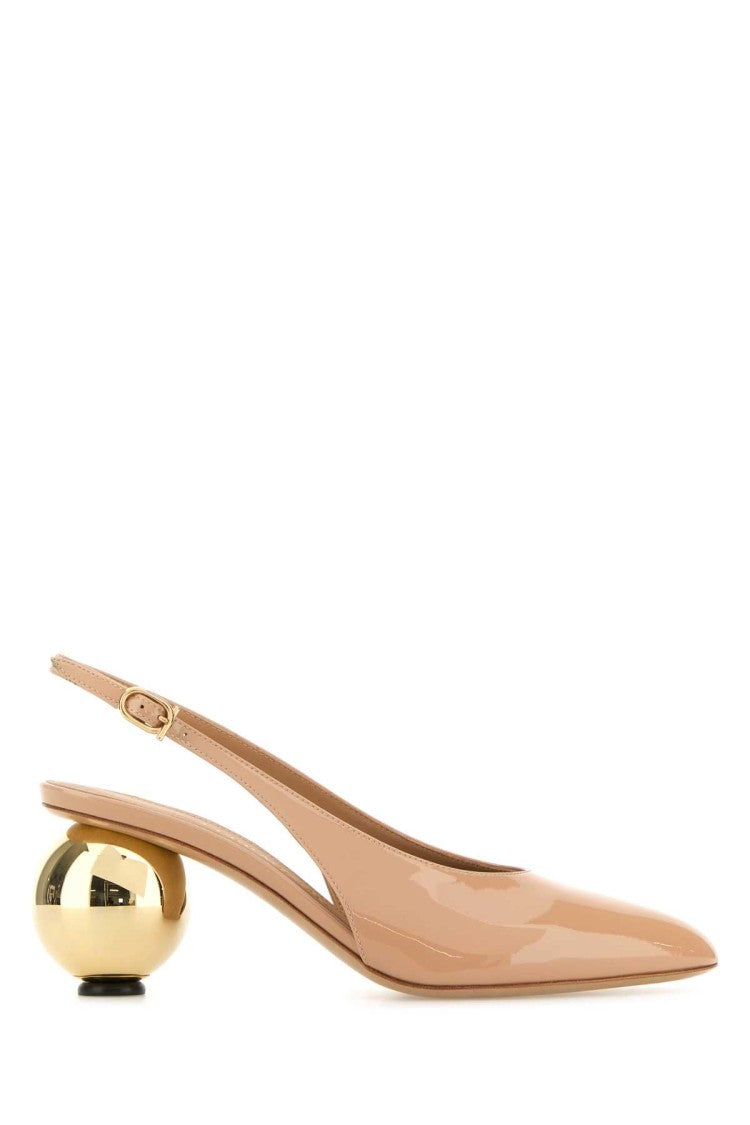 Salvatore Ferragamo Skin Pink Leather Tessie 70 Pumps