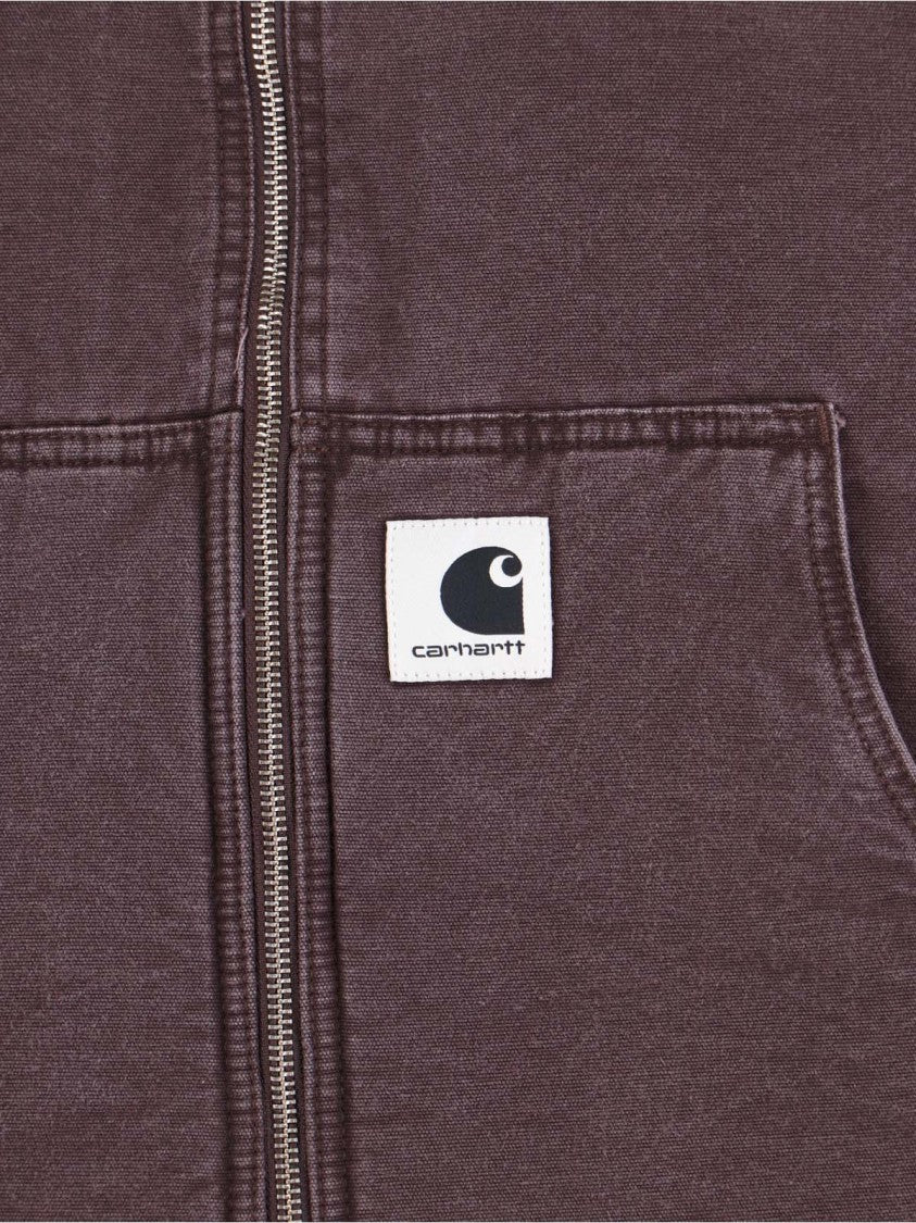 Carhartt Wip Purple Mitch Double-Zip Lambskin Lining Jacket