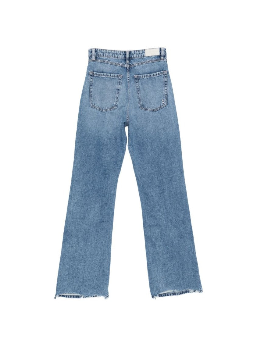 Icon Denim Light Blue Straight Leg Jeans With Classic Five-Pocket Design